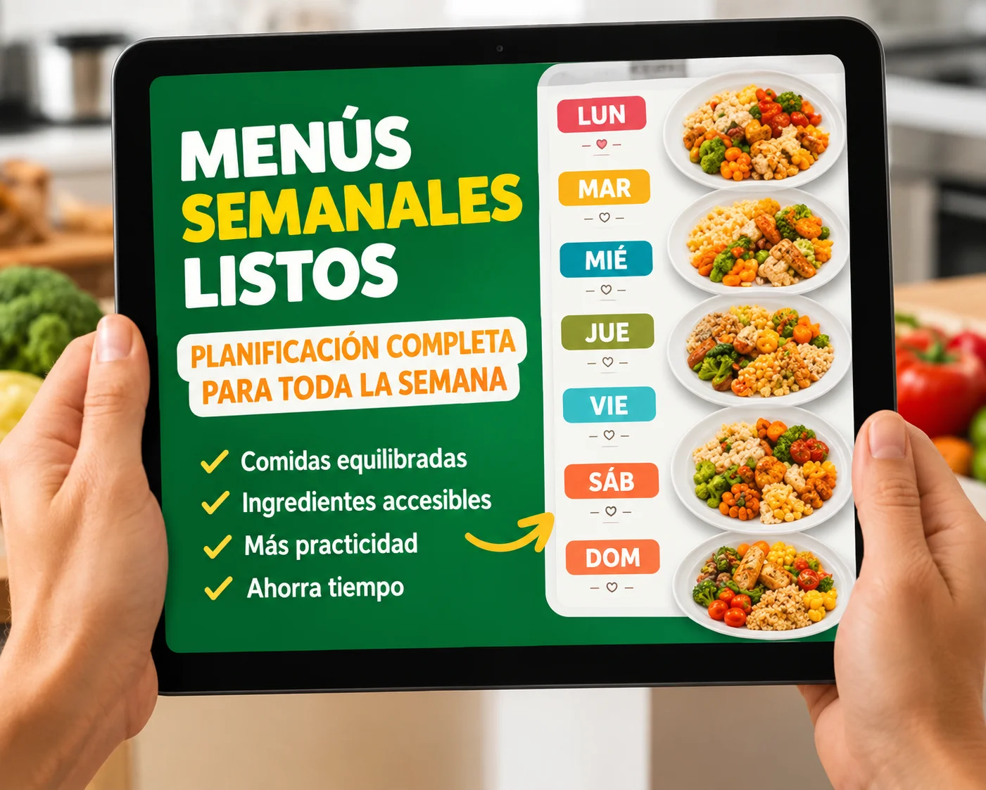 Menús listos para usar en tu día a día